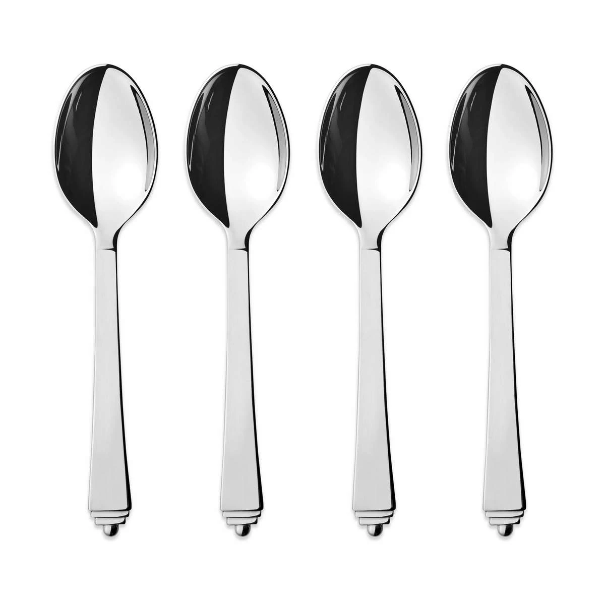 Georg Jensen Pyramide Teske Stor - 4 Stk. 3 Georg Jensen Pyramide Teske Stor - 4 Stk.